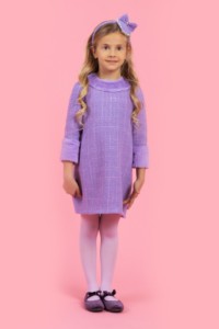 Платье для девочки нарядное сиреневого цвета