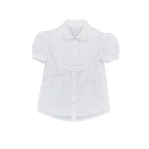 Блузка с короткими рукавами белого цвета