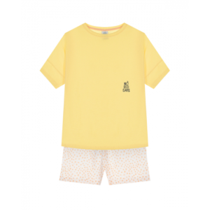 Пижама для девочки желтого цвета