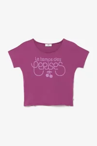 Фиолетовая футболка с надписью