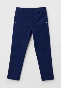 Синие брюки для мальчика классического кроя