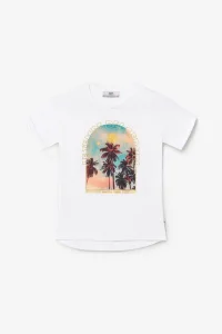 Белая футболка с принтом пальмы
